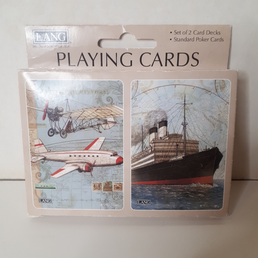 Lang Tim Coffey Vintage Travel 2 pk. Sealed Playing Cards